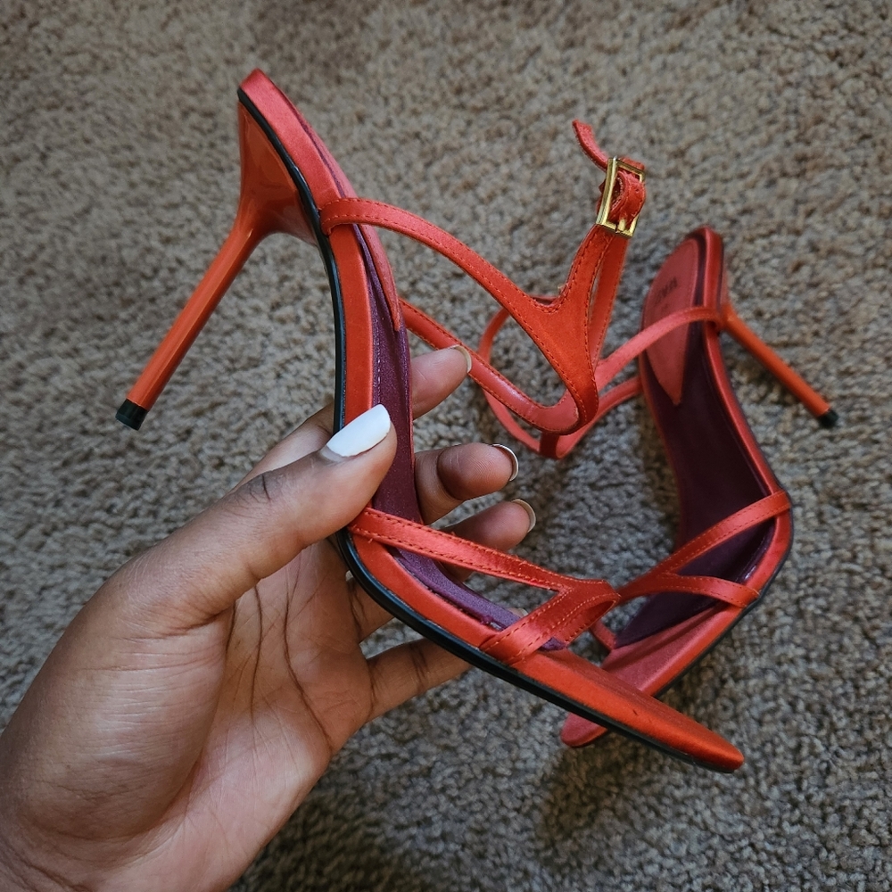 ZARA Orange High Heel Sandals - Picture 3 of 5